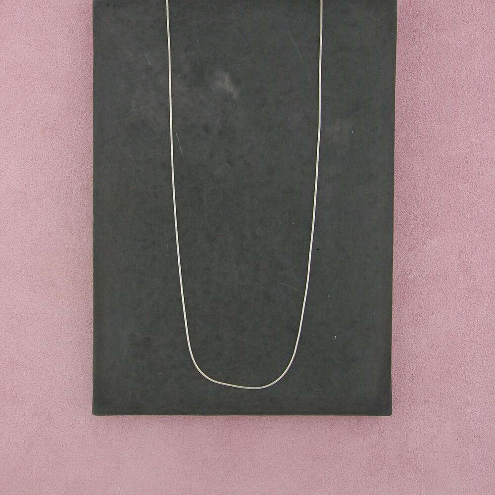 sterling silver italy 1mm snake chain necklace size 18in